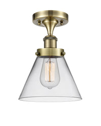 Edison Semi-Flush Mount 5.25 Brushed Nickel