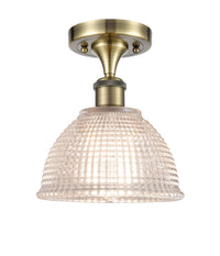 Edison Semi-Flush Mount Brushed Satin Nickel