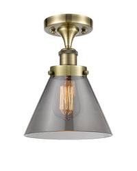 Edison Semi-Flush Mount 5.25 Brushed Nickel