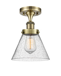 Edison Semi-Flush Mount 5.25 Brushed Nickel