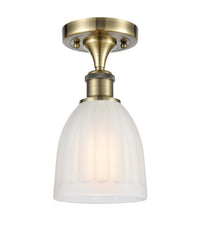 Edison Semi-Flush Mount Brushed Satin Nickel