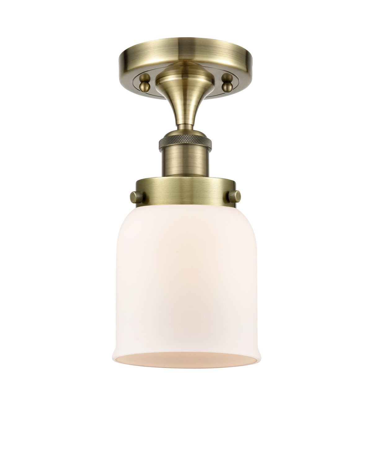 Bell 5-Inch 1-Light Semi-Flush Mount 10.75-Inch High