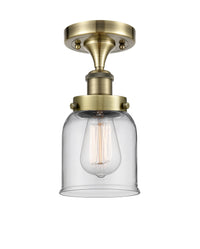 Edison Semi-Flush Mount Cast Brass Finish