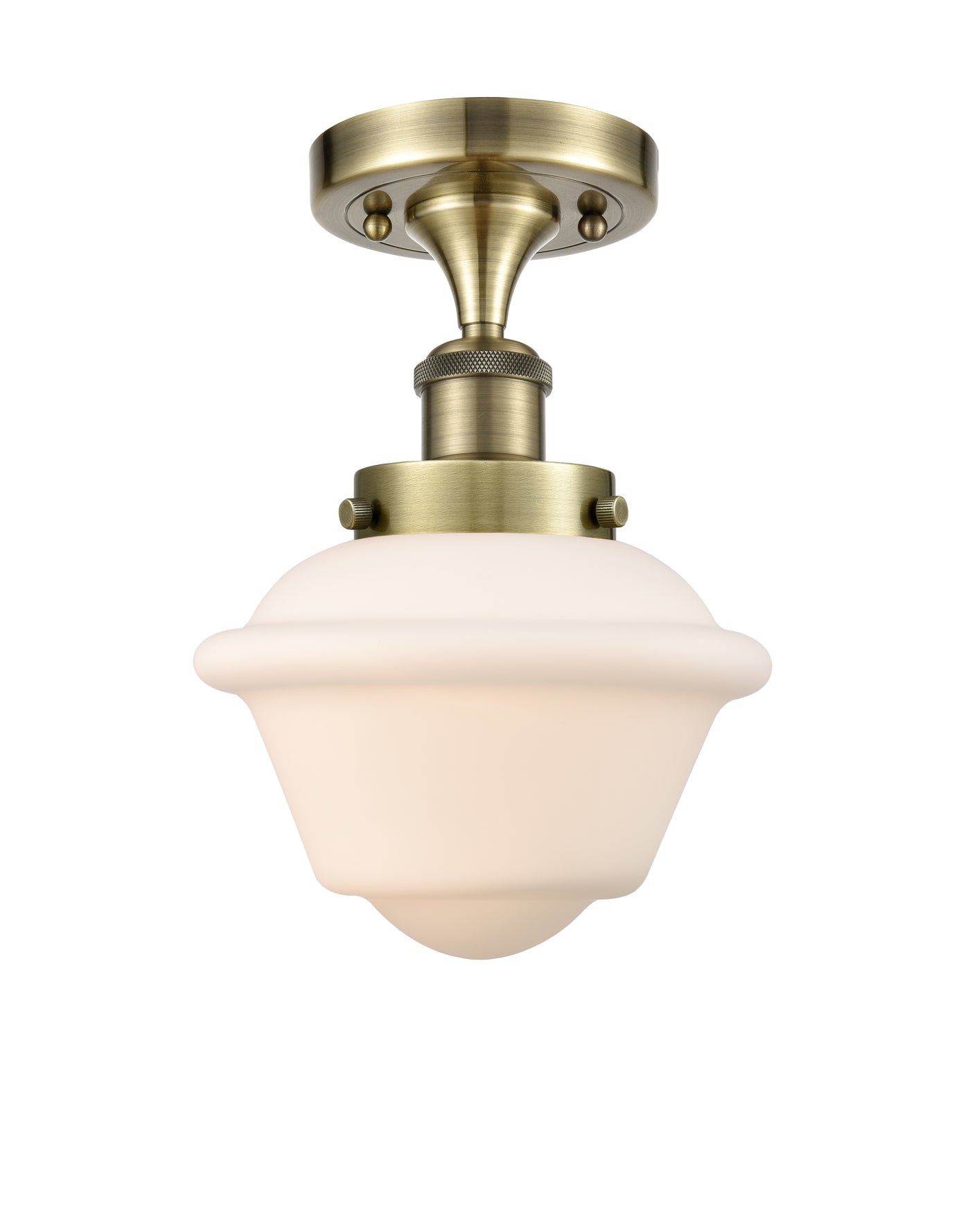 Edison Semi-Flush Mount Brushed Satin Nickel