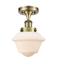 Edison Semi-Flush Mount Brushed Satin Nickel