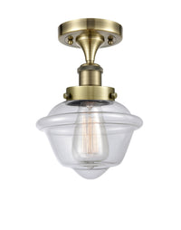 Edison Semi-Flush Mount Brushed Satin Nickel
