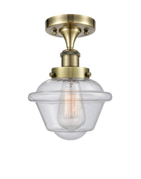 Edison Semi-Flush Mount Brushed Satin Nickel