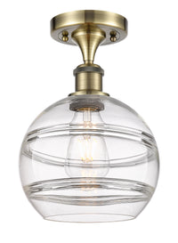 Edison Semi-Flush Mount Brushed Nickel