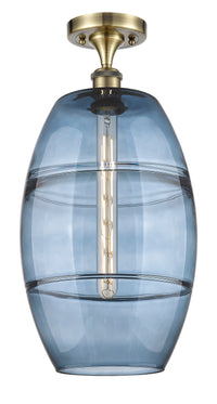 Edison Semi-Flush Mount Brushed Nickel