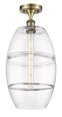 Edison Semi-Flush Mount Brushed Nickel