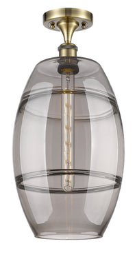 Edison Semi-Flush Mount Brushed Nickel