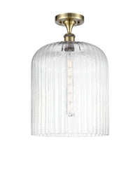 Edison Semi-Flush Mount Brushed Satin Nickel