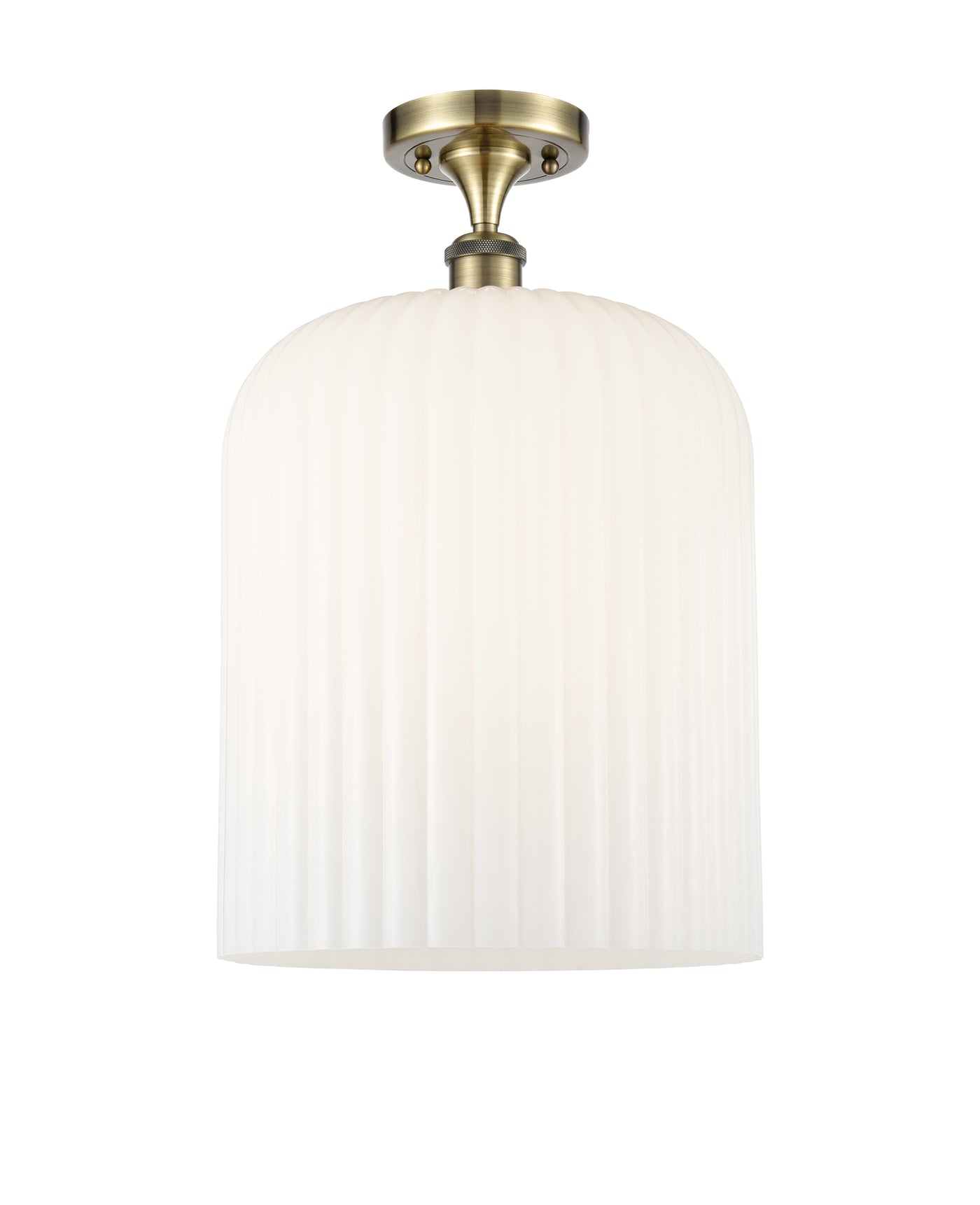 Edison Semi-Flush Mount Brushed Satin Nickel