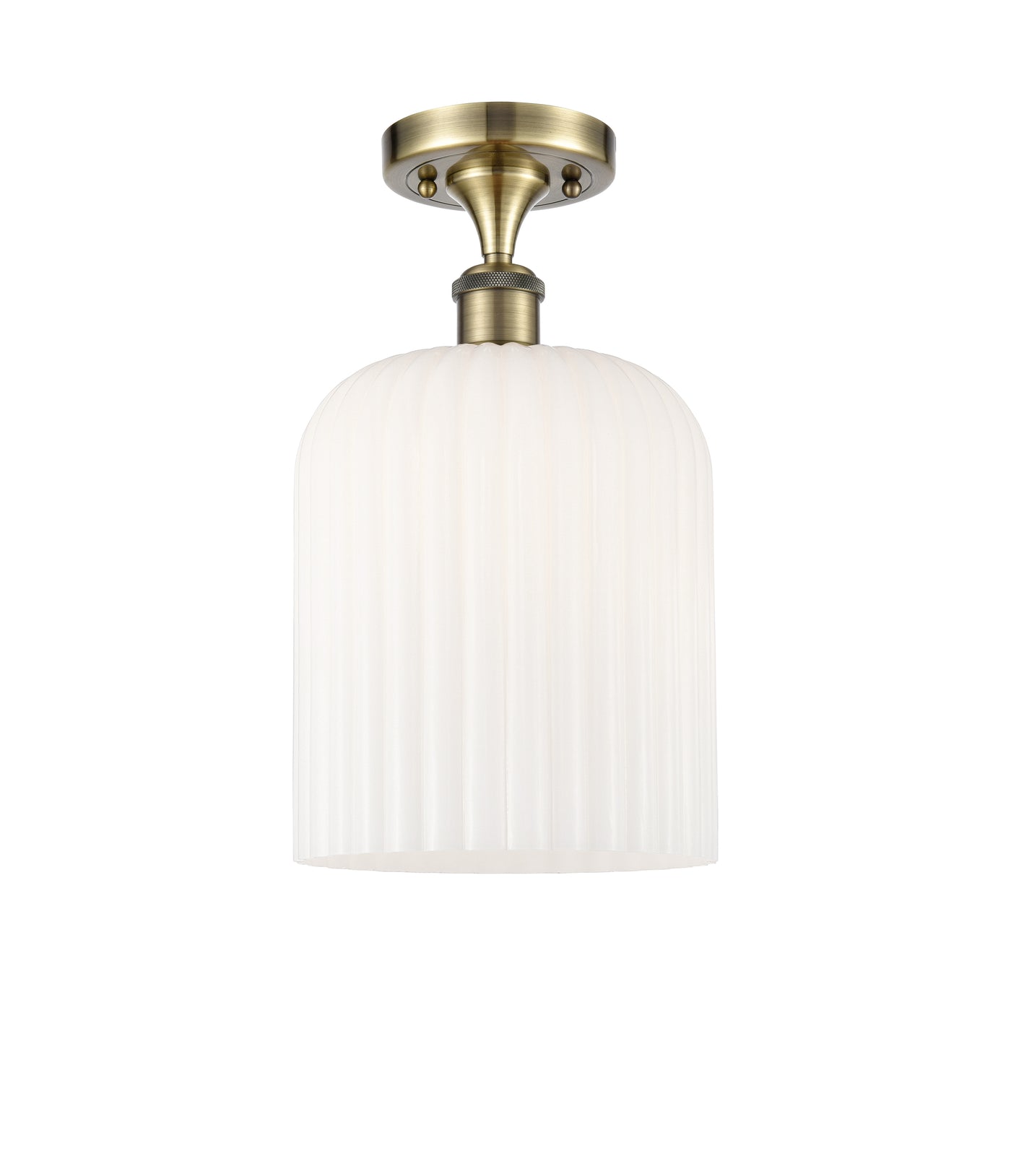 Edison Semi-Flush Mount Brushed Satin Nickel