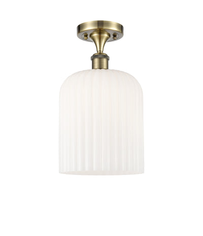 Edison Semi-Flush Mount Brushed Satin Nickel