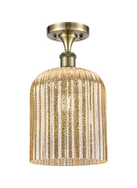 Edison Semi-Flush Mount Brushed Satin Nickel
