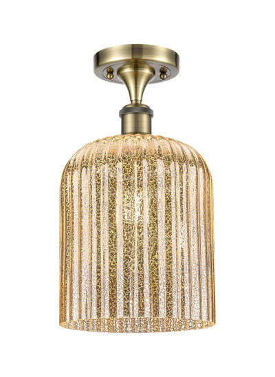 Edison Semi-Flush Mount Brushed Satin Nickel