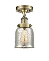 Edison Semi-Flush Mount Cast Brass Finish