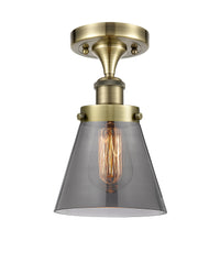 Edison Semi-Flush Mount Brushed Satin Nickel