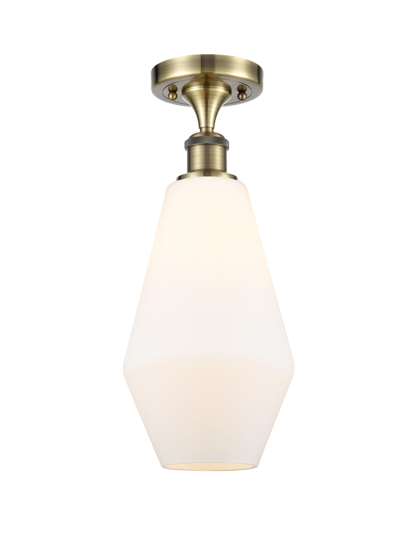 Edison Semi-Flush Mount Brushed Satin Nickel