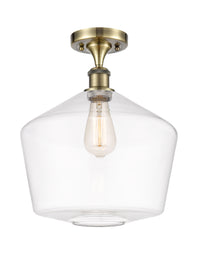 Edison Semi-Flush Mount Brushed Nickel