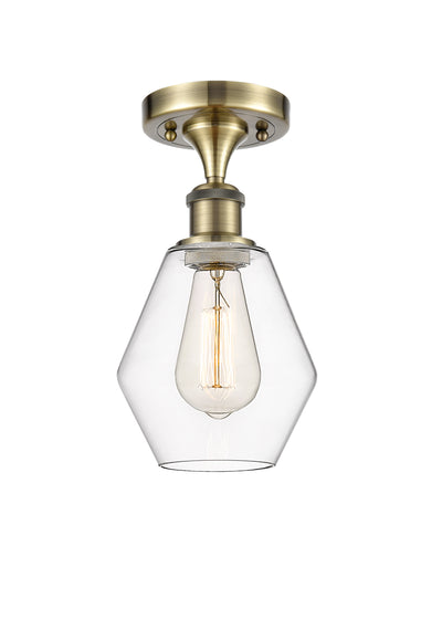 Cindyrella 6-Inch 1-Light Semi-Flush Mount 11.5-Inch High