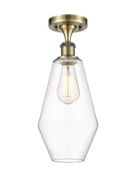 Edison Semi-Flush Mount Brushed Satin Nickel