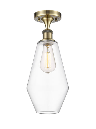 Cindyrella 7-Inch 1-Light Semi-Flush Mount 16-Inch High