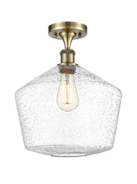 Edison Semi-Flush Mount Brushed Nickel
