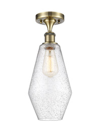 Edison Semi-Flush Mount Brushed Satin Nickel