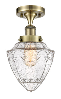 Edison Semi-Flush Mount Brushed Nickel