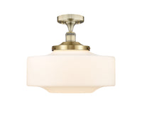 Edison Semi-Flush Mount Brushed Nickel