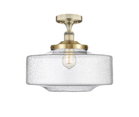 Edison Semi-Flush Mount Brushed Nickel