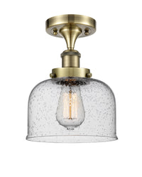 Edison Semi-Flush Mount Brushed Nickel Finish