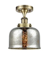 Edison Semi-Flush Mount Brushed Nickel Finish