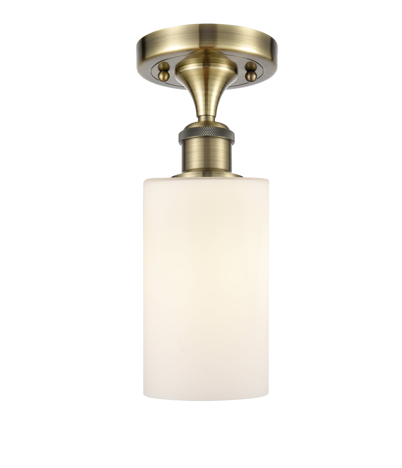 Edison Semi-Flush Mount Brushed Satin Nickel