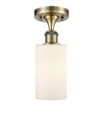 Edison Semi-Flush Mount Brushed Satin Nickel