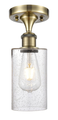 Edison Semi-Flush Mount Brushed Satin Nickel