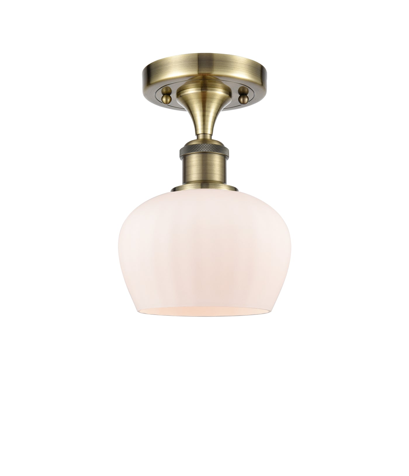 Edison Semi-Flush Mount Brushed Satin Nickel
