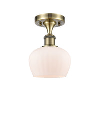 Edison Semi-Flush Mount Brushed Satin Nickel
