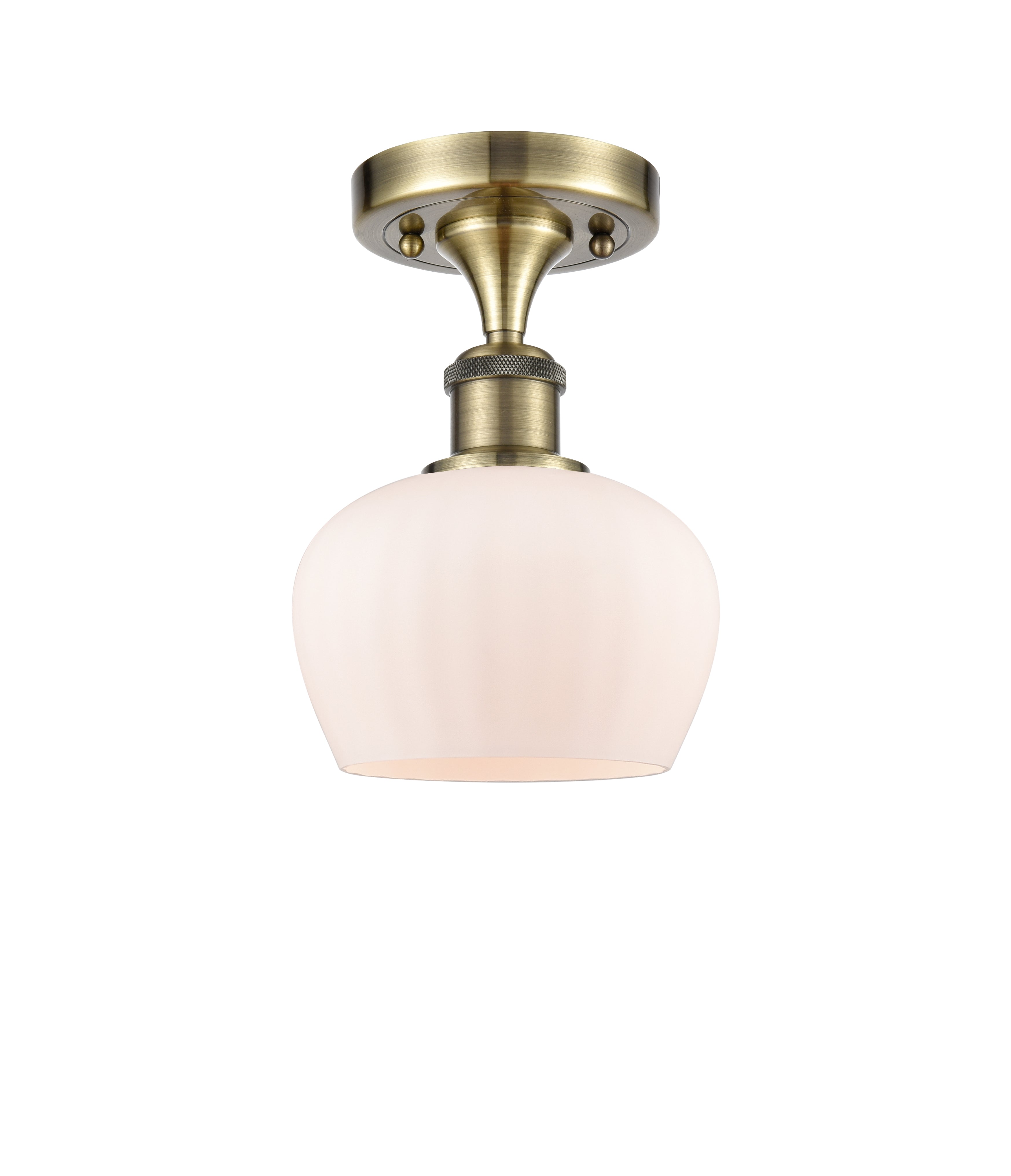 Edison Semi-Flush Mount Brushed Satin Nickel