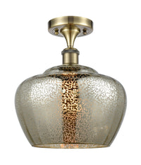 Edison Semi-Flush Mount Brushed Nickel