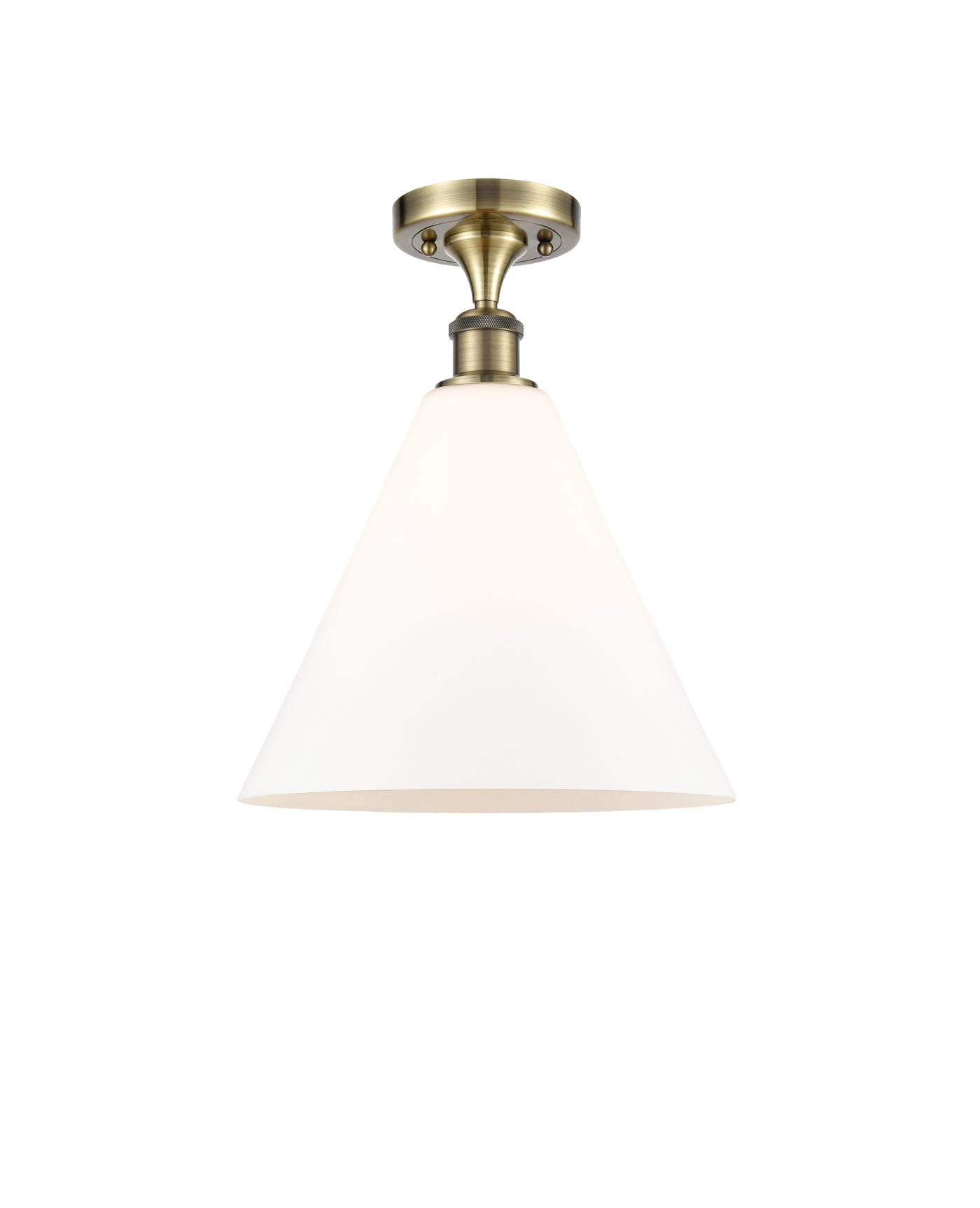 Edison Semi-Flush Mount Brushed Nickel