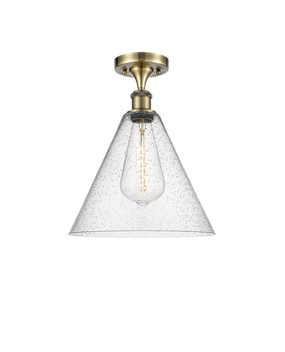 Edison Semi-Flush Mount Brushed Nickel