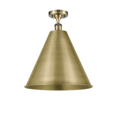 Berkshire Metal 16-Inch 1-Light Semi-Flush Mount 19-Inch High