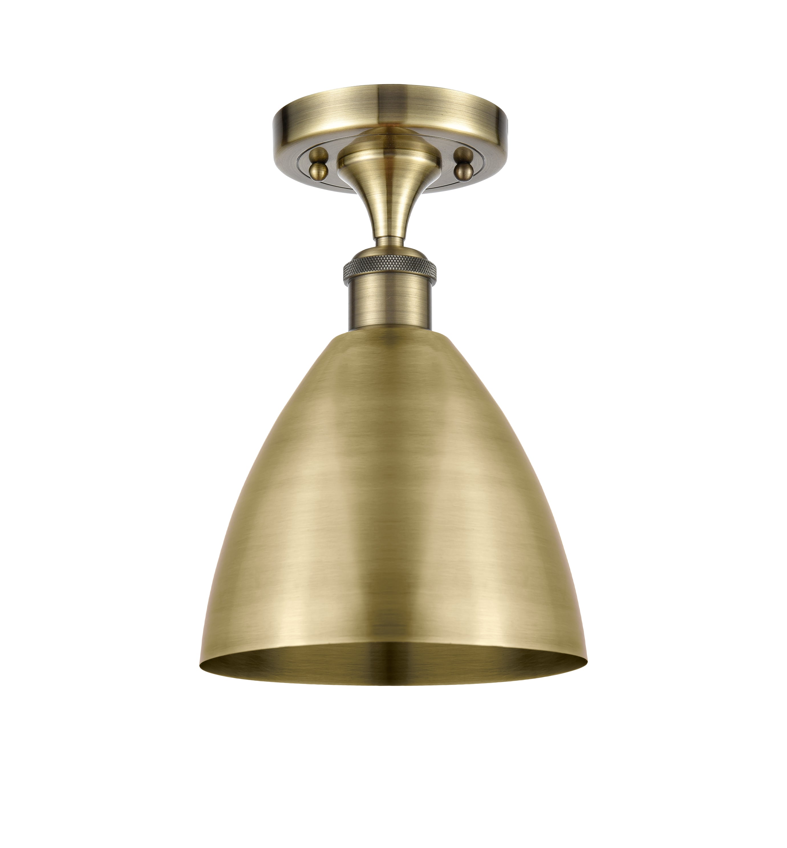 Edison Semi-Flush Mount Brushed Satin Nickel
