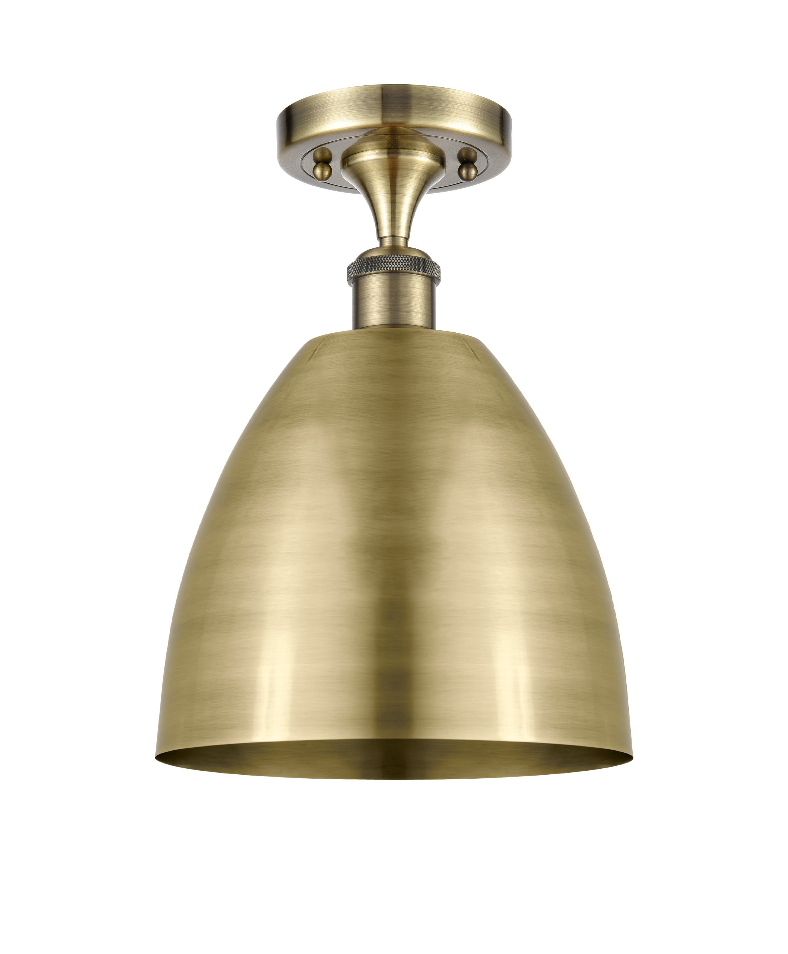 Edison Semi-Flush Mount Brushed Satin Nickel
