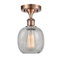 Edison Semi-Flush Mount Brushed Satin Nickel