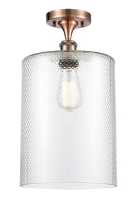 Edison Semi-Flush Mount Brushed Satin Nickel