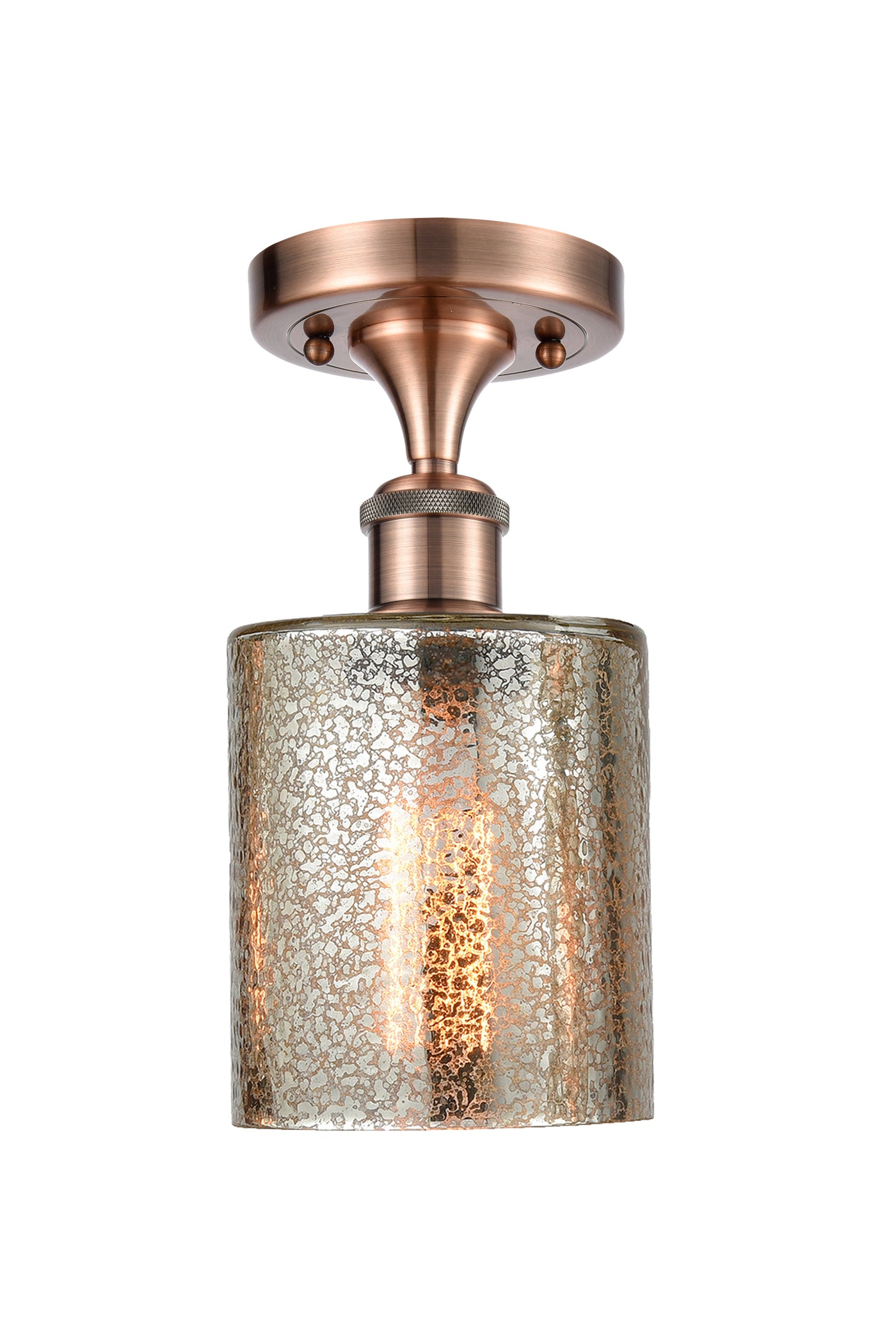 Edison Semi-Flush Mount Brushed Satin Nickel